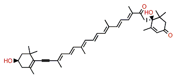 	(3R.6'S)-3,6'-Dihydroxy-7,8-didehydro-7',8'-dihydro-beta,epsilon-carotene-3',8'-dione